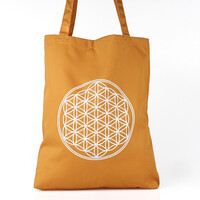 Taška Shoppy Flower of Life oranžová