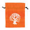 Pytlík dárkový Gifty Tree of Life 11 x 14 cm oranžová